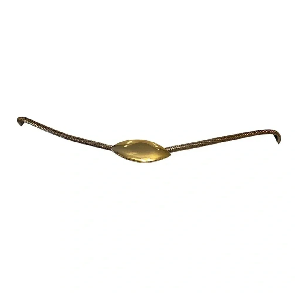 Vintage Gold Snake Stretch Belt Hook Closure
